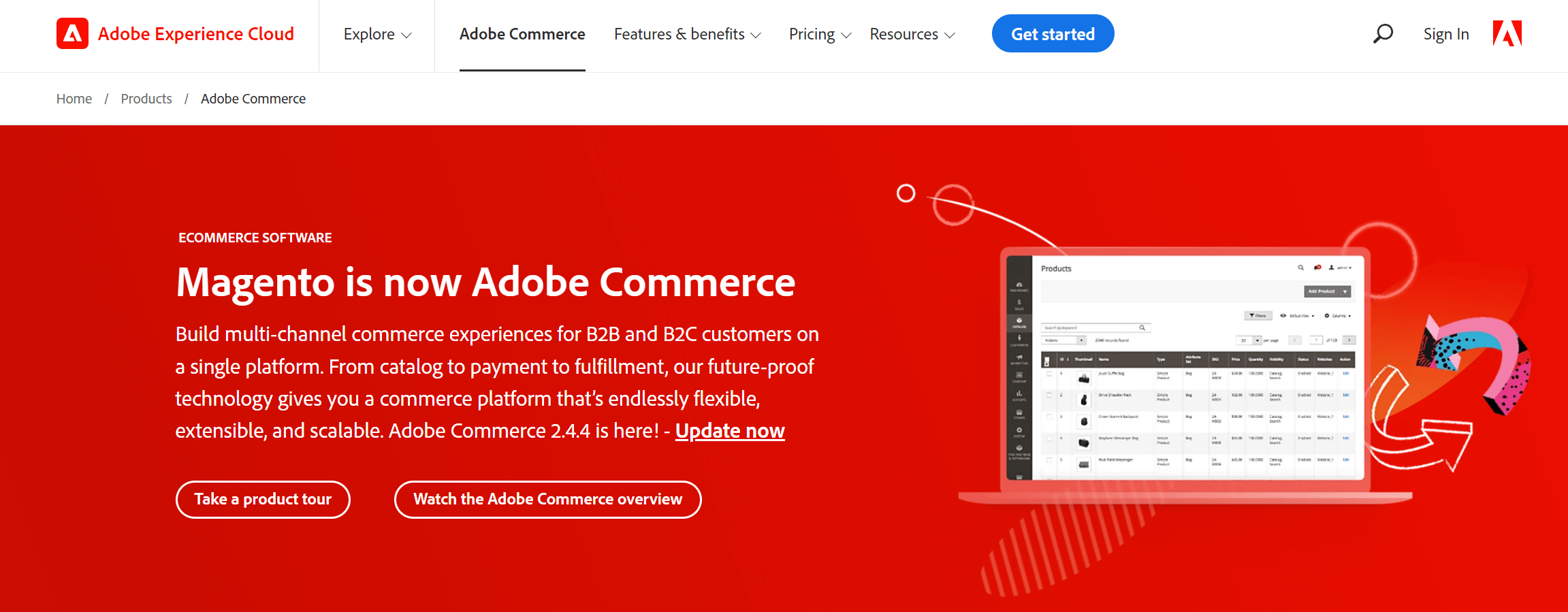 Adobe Commerce best all-in-one platform
