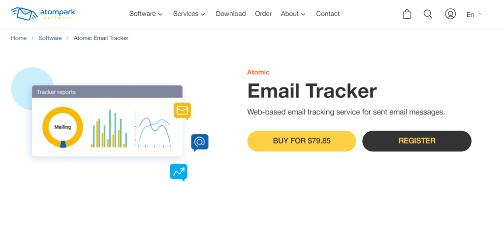 Atomic email tracker