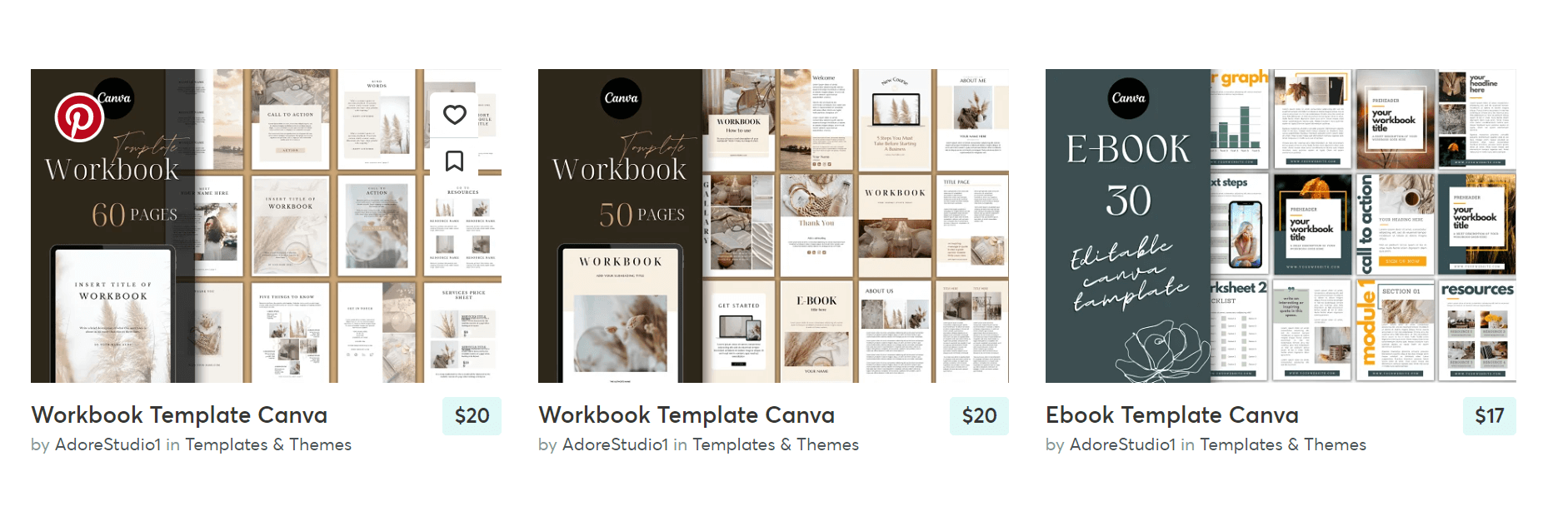 canva templates found on creative market are one of the best digital products to sell