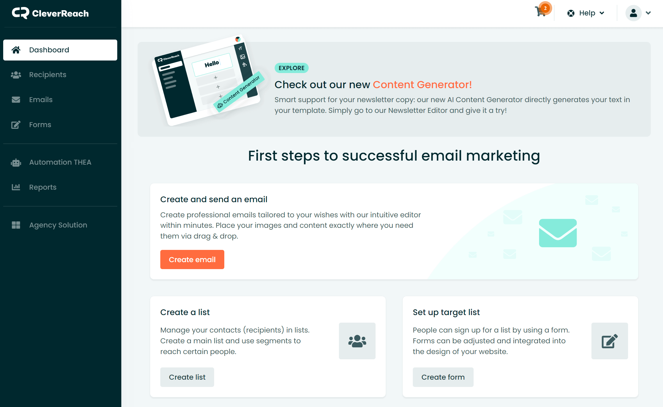 CleverReach email marketing solution