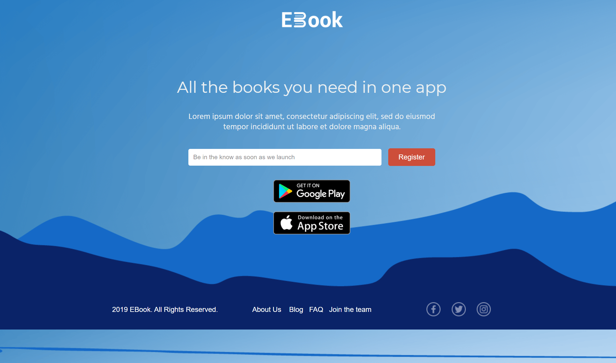 ebook promo landing page templates
