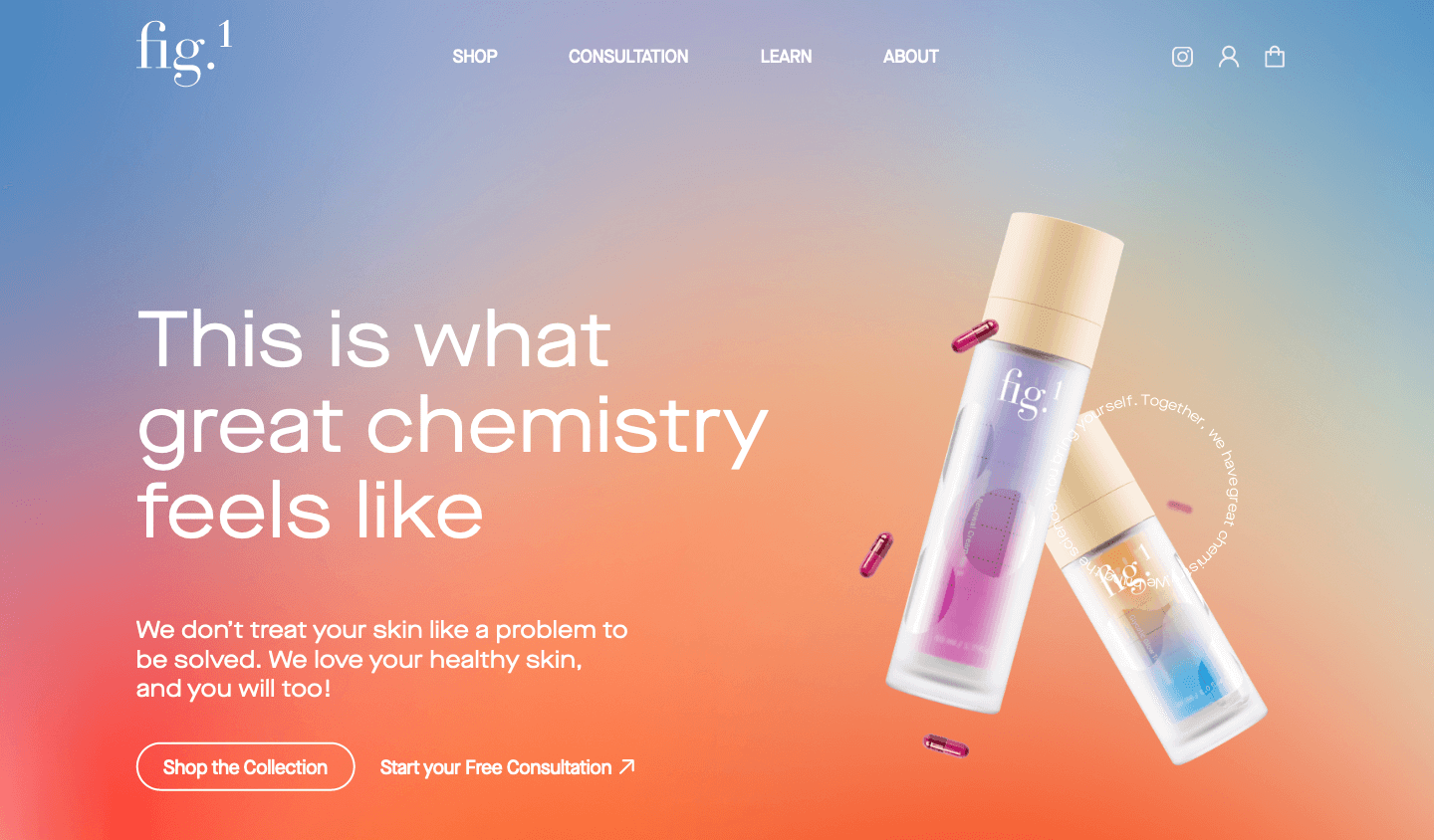 Fig1 landing page stunning product imagery