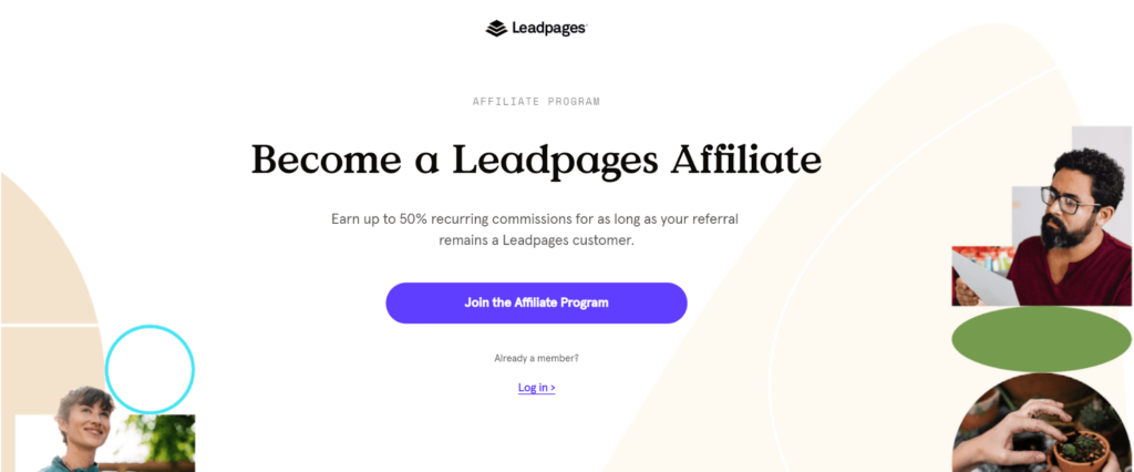 Leadpages affiliate example