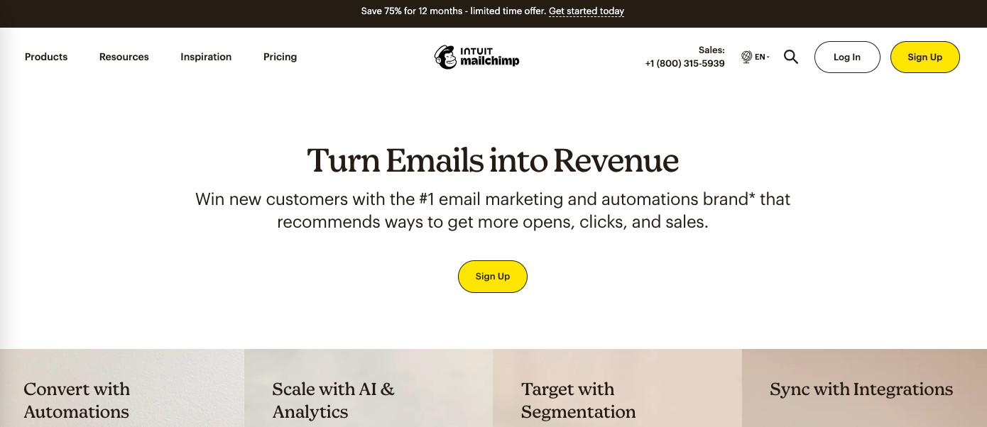 mailchimp email marketing automation tool