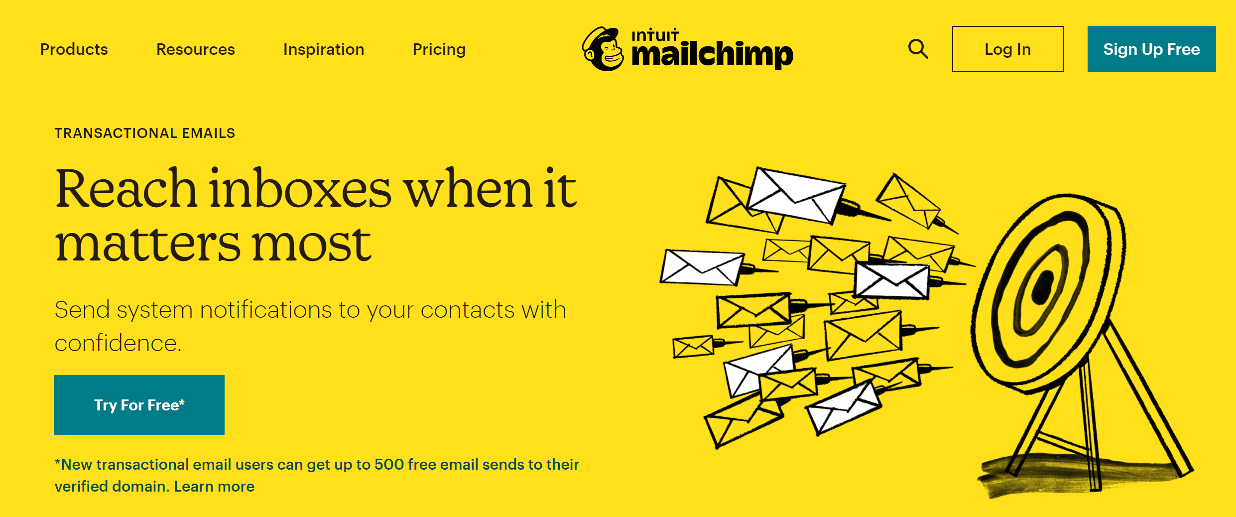 Mailchimp Transactional Email smtp add-on service
