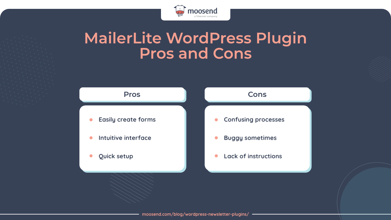 mailerlite pros and cons