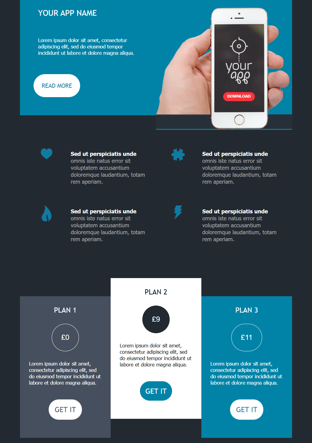 mobile feature newsletter design