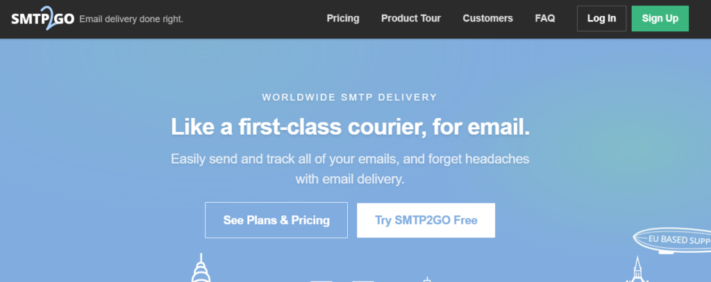 smtp relay by SMTP2GO 
