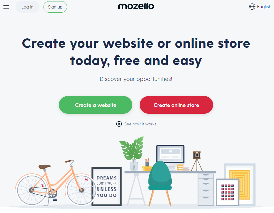 Mozello free website builders